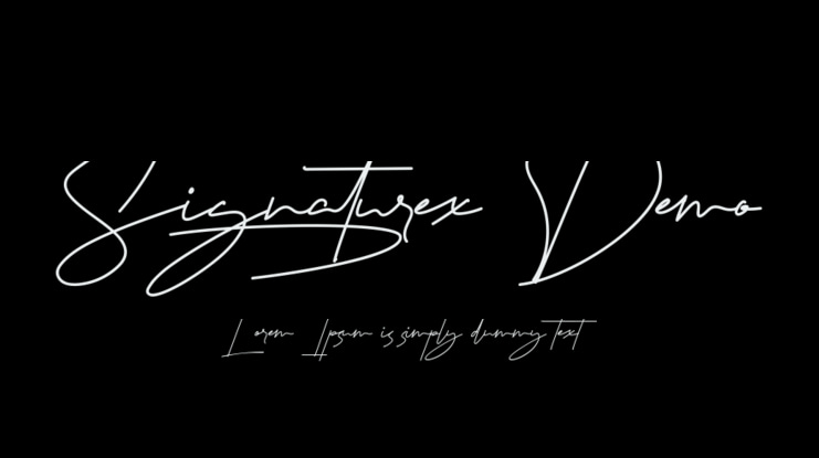 Signaturex Demo Font