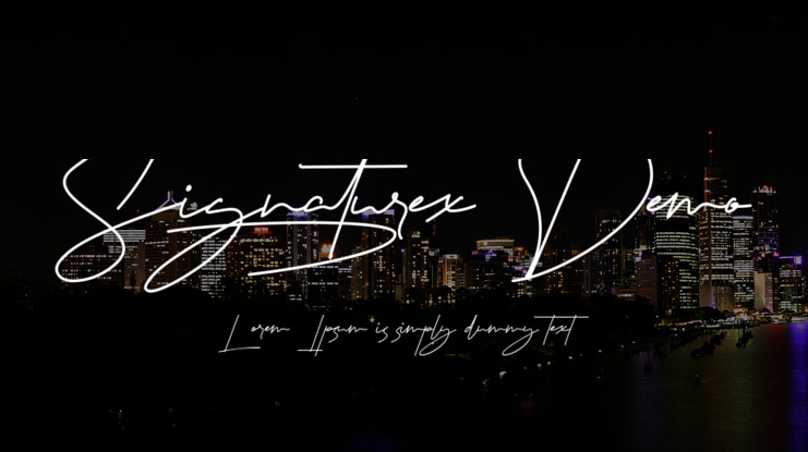 Signaturex Demo Font