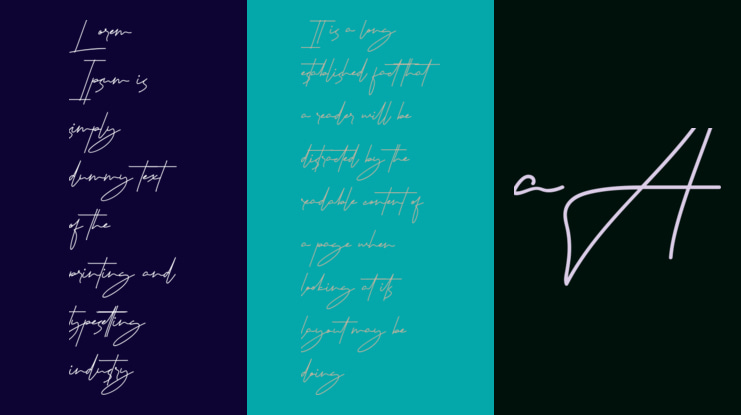 Signaturex Demo Font