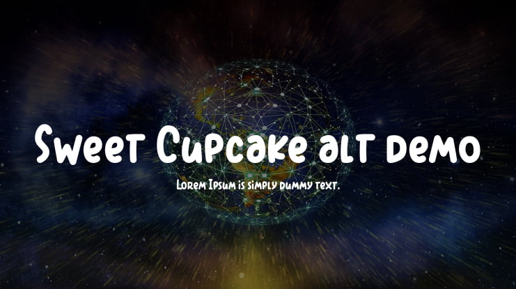 Sweet Cupcake alt demo Font Family