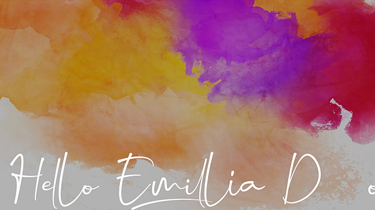 Hello Emillia Demo Font