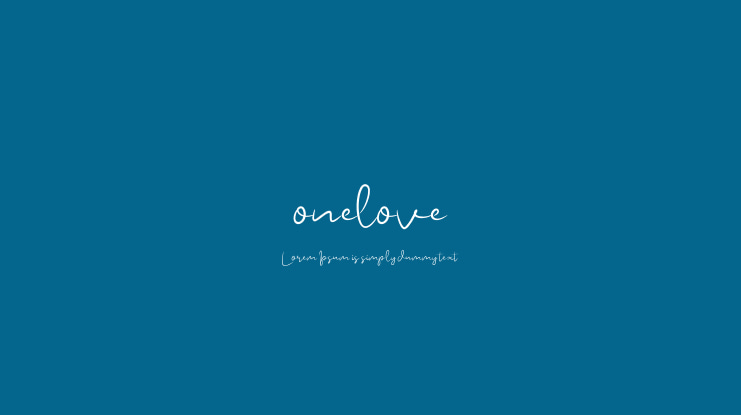 onelove Font