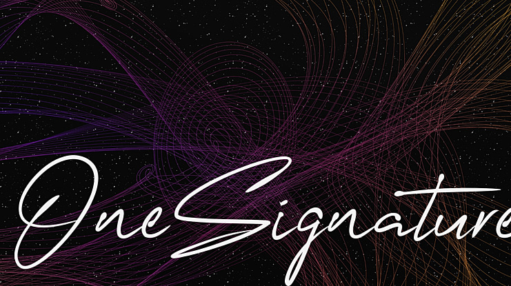 OneSignature Font