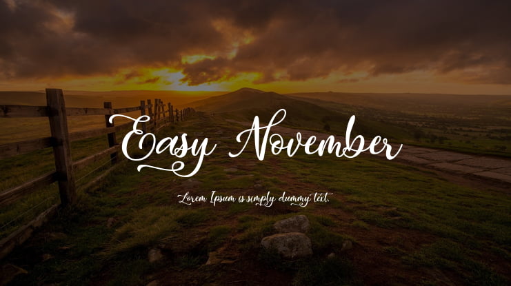 Easy November Font