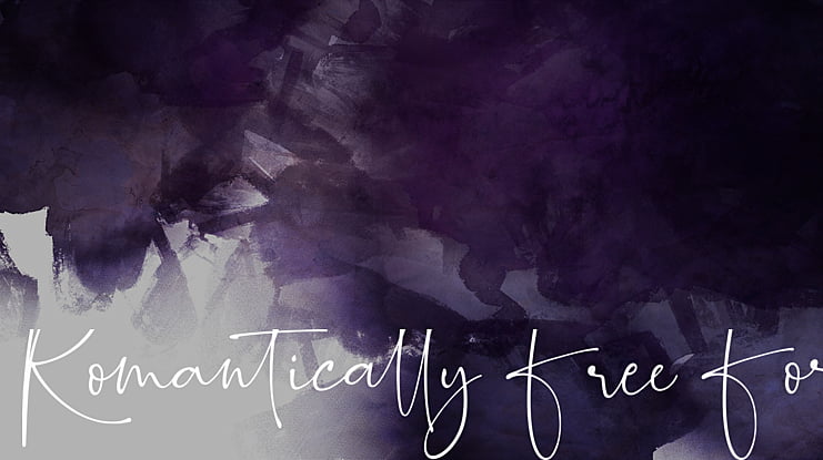 Romantically Free For Personal Font
