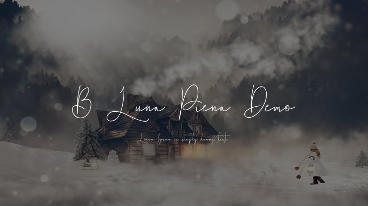 B Luna Piena Demo Font Family
