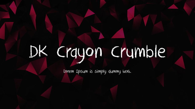 DK Crayon Crumble Font