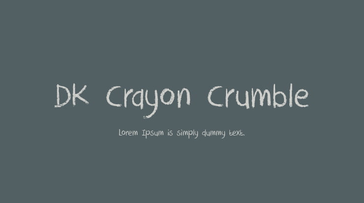 DK Crayon Crumble Font