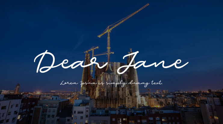 Dear Jane Font