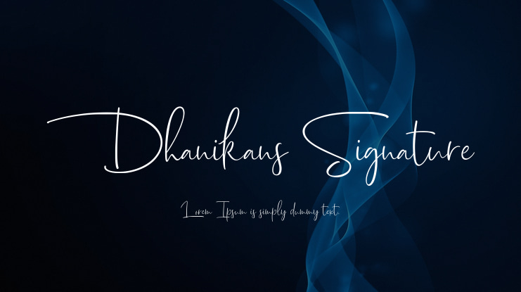 Dhanikans Signature 2 Font Family