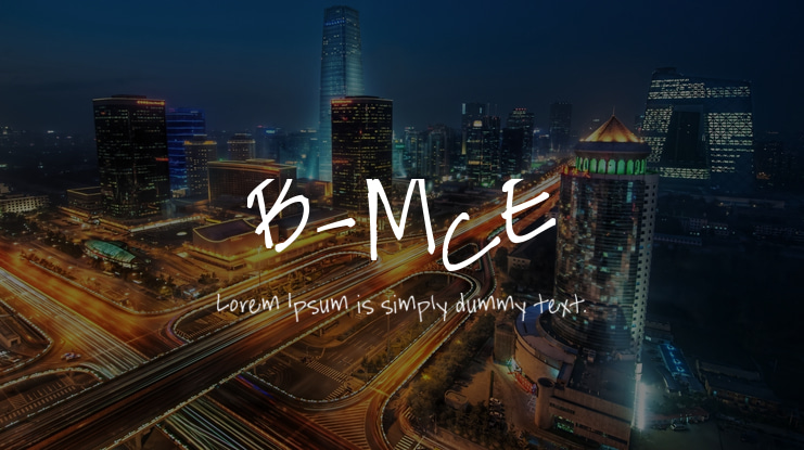 B-McE Font