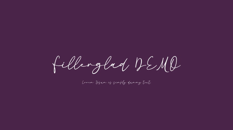 Fillerglad DEMO Font