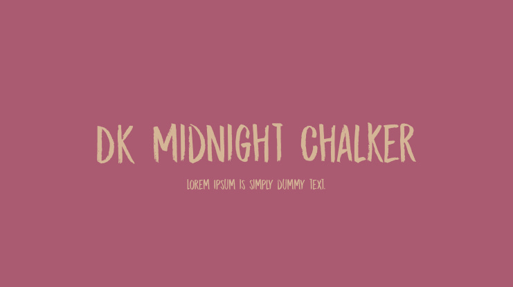 DK Midnight Chalker Font