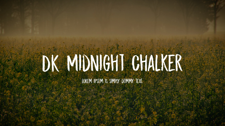 DK Midnight Chalker Font
