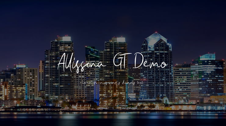 Allissona GT Demo Font