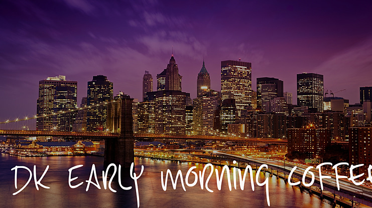 DK Early Morning Coffee Font
