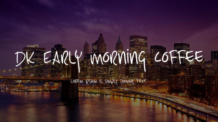 DK Early Morning Coffee Font