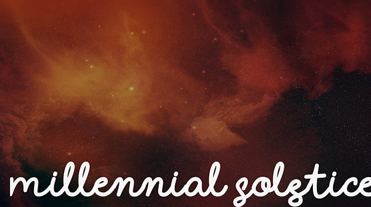 Millennial Solstice Font