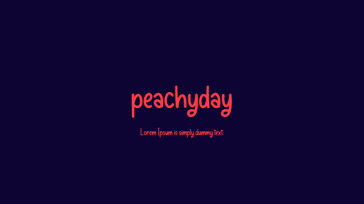 peachyday Font