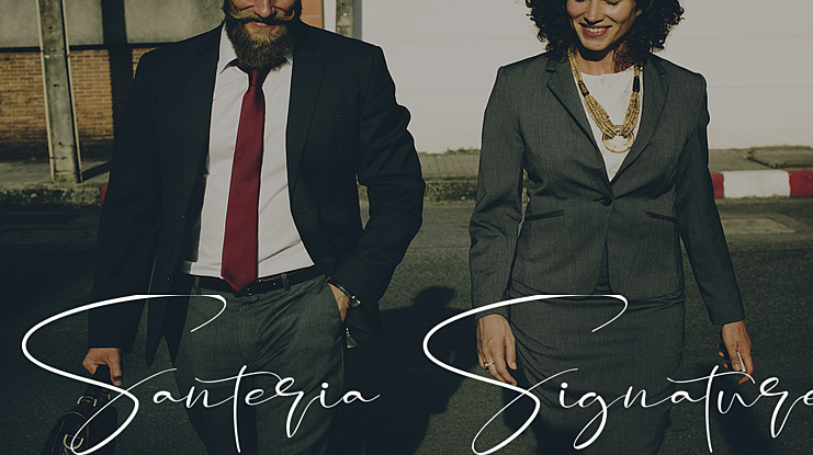 Santeria Signature Font