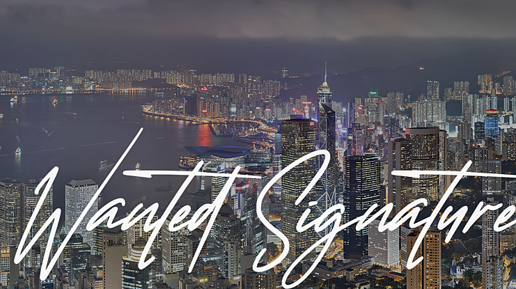 Wanted Signature Font