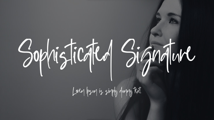 Sophisticated Signature Font