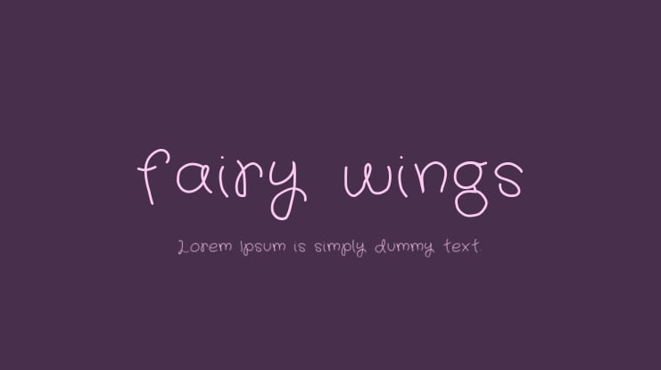 fairy wings Font