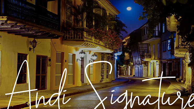 Andi Signature Font