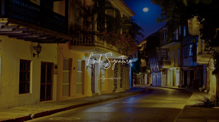 Andi Signature Font