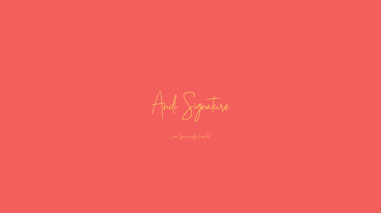 Andi Signature Font