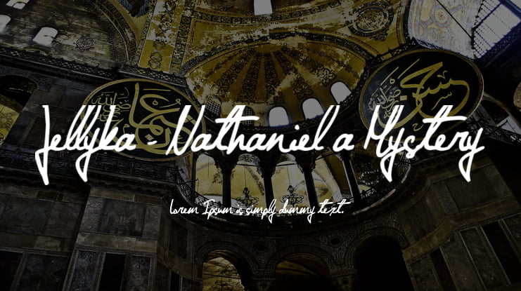 Jellyka - Nathaniel a Mystery Font