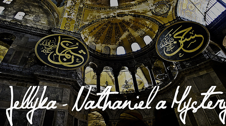 Jellyka - Nathaniel a Mystery Font