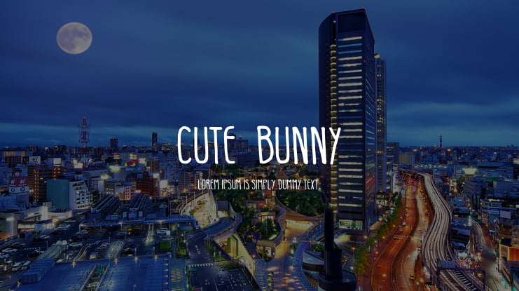 Cute  Bunny Font