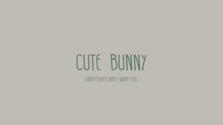 Cute  Bunny Font