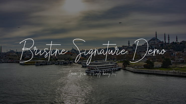 Bristine Signature Demo Font
