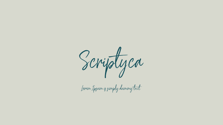 Scriptyca Font