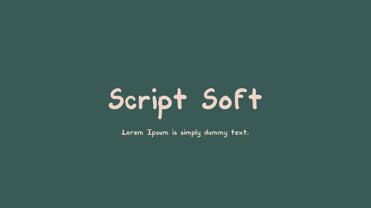 Script Soft Font