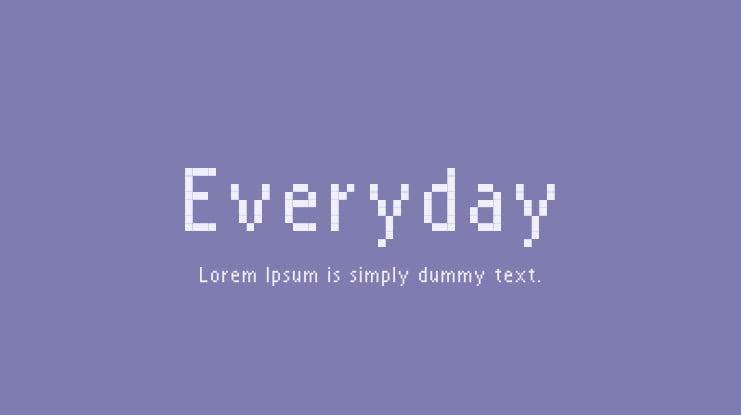 Everyday Font