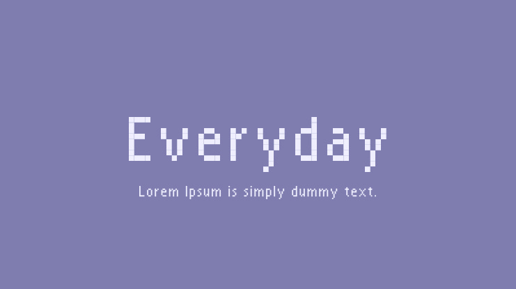 Everyday Font