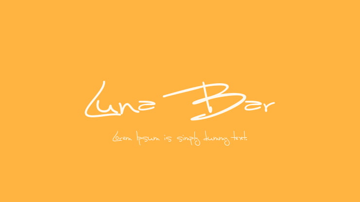 Luna Bar Font
