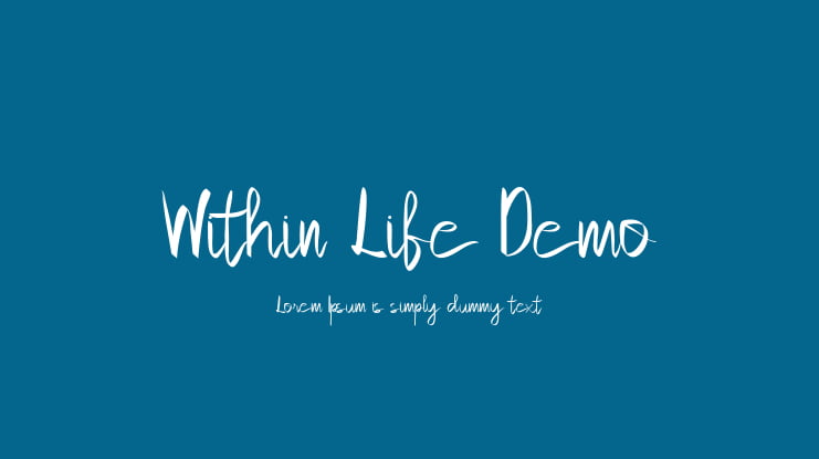 Within Life Demo Font