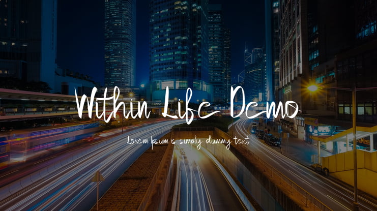 Within Life Demo Font