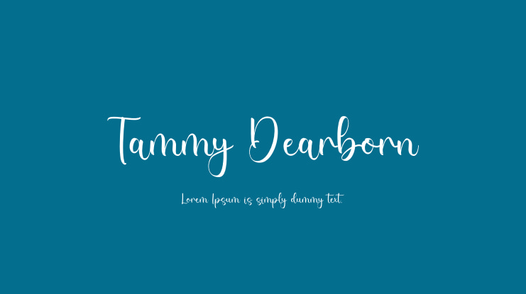Tammy Dearborn Font