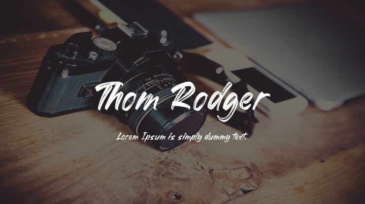 Thom Rodger Font