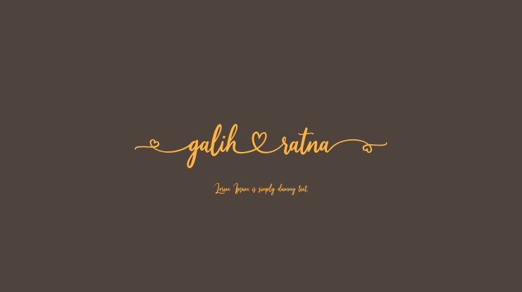 Galih Ratna Font