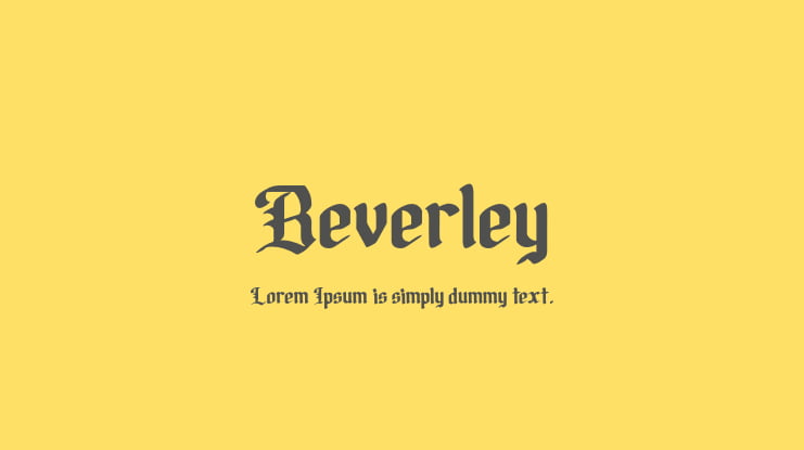 Beverley Font