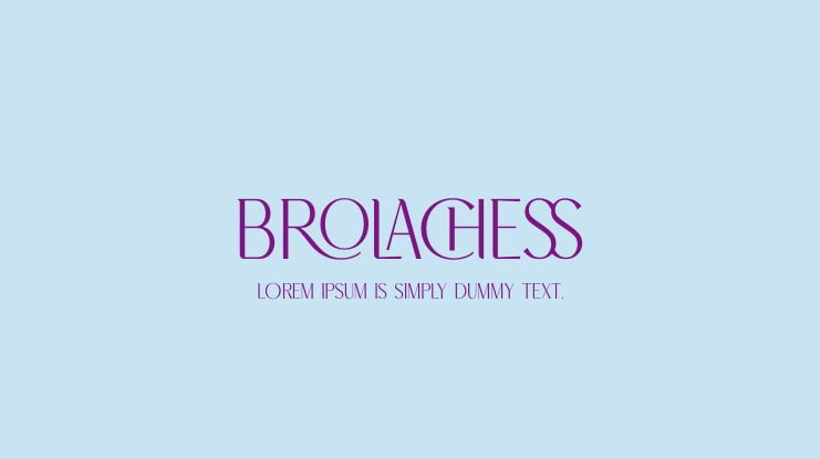 Brolachess Font