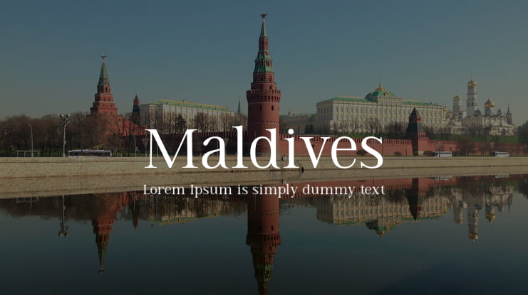Maldives Font Family
