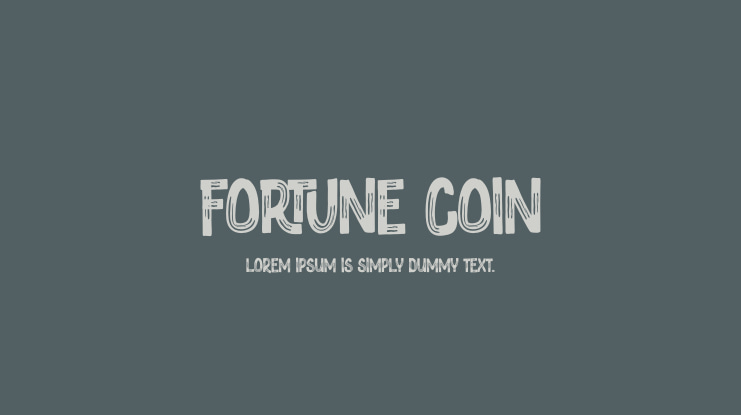 Fortune Coin Font