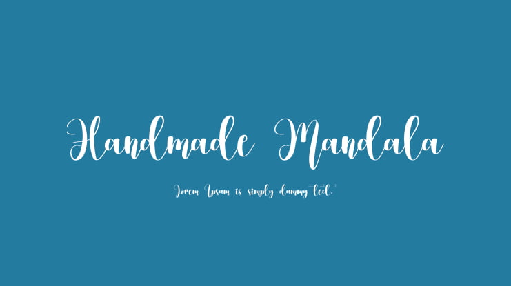 Handmade Mandala Font